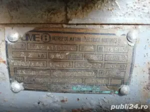 Vand motor trifazic cu fulie de 18 cm - imagine 2