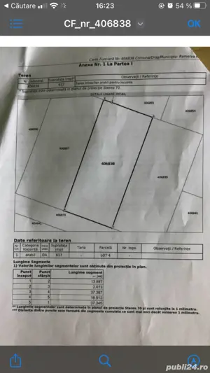 Vand teren intravilan, 617 mp, Remetea Mare