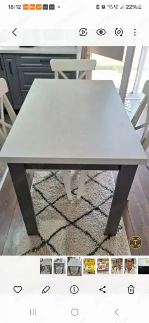 masă + 4 scaune IKEA   - imagine 3