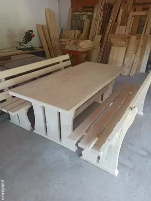 Vând masă și bănci pentru terasă 