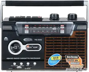 Radio casetofon micro sd usb 
