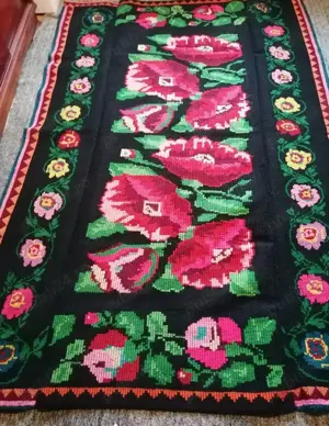 Macate din lana tesute manual - imagine 5