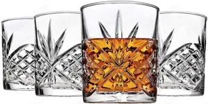 Set cristal pt whisky Dublin, pahare, frapiera, tava+cleste argintate NOU ! - imagine 2