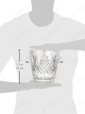 Set cristal pt whisky Dublin, pahare, frapiera, tava+cleste argintate NOU ! - imagine 4