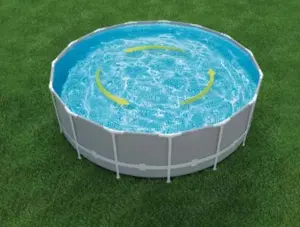 Piscina cu cadru metalic, rotunda, 457 x 122 cm - imagine 4