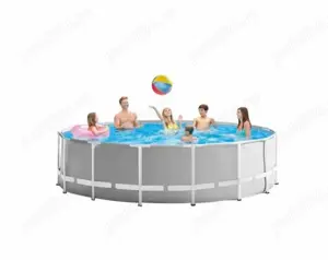 Piscina cu cadru metalic, rotunda, 457 x 122 cm - imagine 3