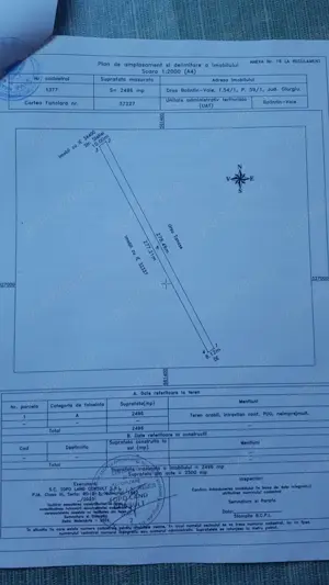 Vand teren Bolintin Vale 2500 mp - imagine 2