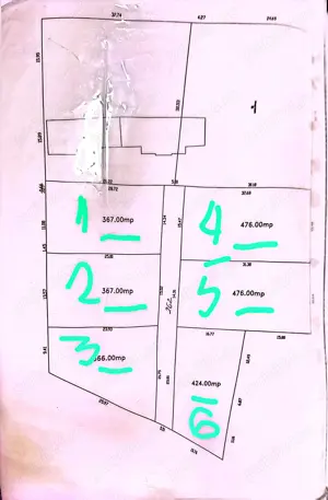 Teren de casa   6 loturi