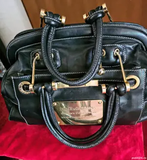 Ocazie! Dolce & Gabbana,geanta De Colectie Foarte Rara,piele Naturala. - imagine 5