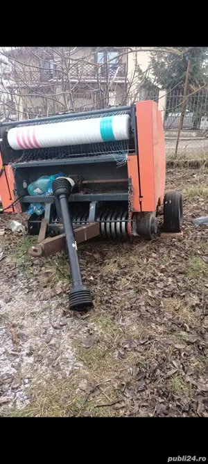 Vind presă baloții rotunzi 120 90 cm pikup de 130cm cu legare pe plasa 30 45 HP  - imagine 3