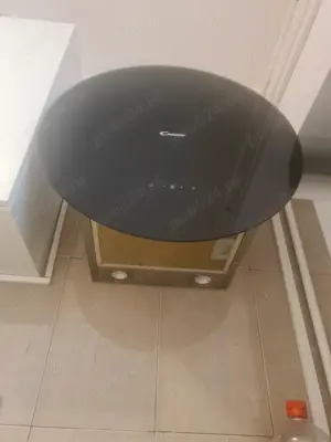 Hota decorativa Candy CVR60N, Putere de absorbtie 730 m3 h, 1 motor, 60 cm, Sticla neagra si inox - imagine 2