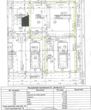 Ideal pt afacere! Apartament 63mp, 2 camere, demisol, zona Teilor - imagine 11