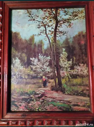 Litografie  veche si rară Joaquim Vayreda