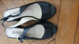 Sandale piele naturala 37 Prego negru