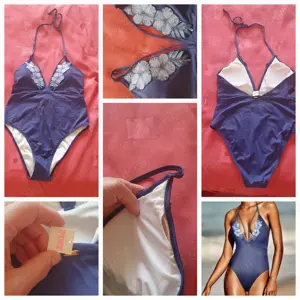 Costum baie intreg nou S Victoria's Secret albastru