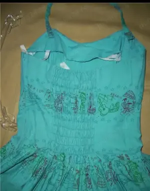 Rochie vara turcoaz mar M-L fara bretele