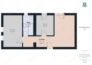 Apartament nou cu 2 camere și loc parcare etaj 2 Giroc - Timișoara - imagine 16