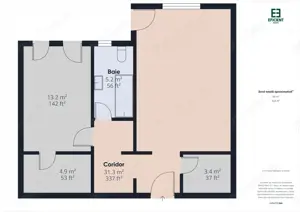 Apartament nou cu 2 camere et. 3 și loc de parcare - Giroc - Timișoara - imagine 16