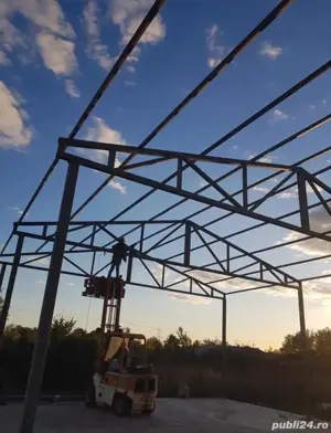 vând hală metalică de pe stoc la preț de producător 10 cu 20 cu 4 la streașină  - imagine 3