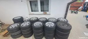Vand mai multe seturi jante+cauciucuri mai multe detalii in privat.