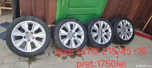 Vand jante audi cu cauciucuri 215 45 r16