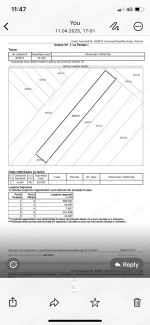 Vand 1,6 Ha teren Pischia - imagine 3