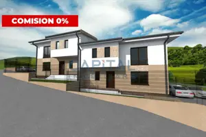 Case cuplate, stada privata asfaltata, priveliste panoramica. Comision 0!