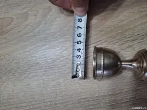 pahar suport ou fiert argint masiv - imagine 4