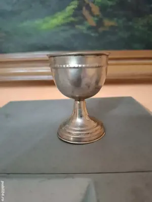 pahar suport ou fiert argint masiv - imagine 5