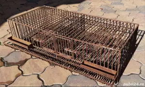 Cușcă cu două compartimente pentru prepelițe