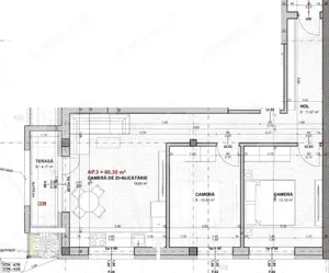 Ocazie! Apartament modern semifinisat, cu 3 camere, 60 mp, etaj intermediar - imagine 2
