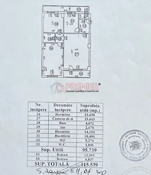 3 camere - Bloc 2009 - 8 min Metrou Eroii Revolutiei - 115 mp - imagine 3