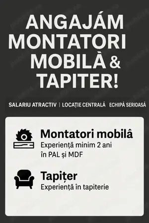 Angajam tamplari mobila si tapiter