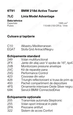 BMW Active Tourer 218D, 59.000 km, cutie Automata - imagine 6