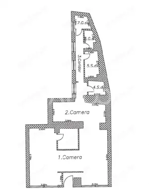 Spatiu comercial de vanzare 95 mpu cu vitrina de 6 m in Piata Mare - imagine 2