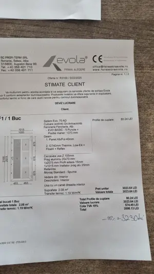 Ușă PVC tripan noua - imagine 3