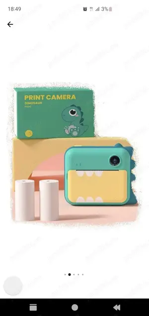Aparat FOTO copii NOU, POLAROID & video & WIFI + 3 extrarole print - imagine 3