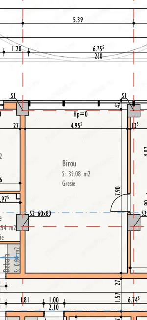Spațiu de birou de vânzare