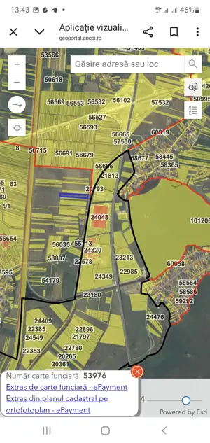 vand teren 17000 cernica deschidere 50 metri 25 e mp  - imagine 2