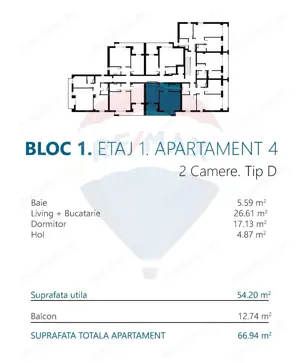 De Vanzare - Apartament 2 camere - Torontalului - Bloc nou - imagine 2