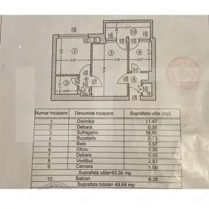 Vânzare Apartament 2 camere Ștefan cel Mare, etaj 3/7, 49 mp - imagine 11