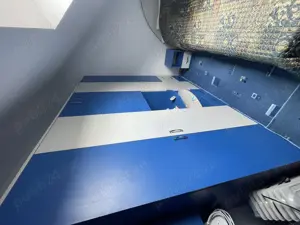 Mobila dormitor pal alb  albastru