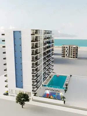 3 camere - Vedere catre piscina si laterala catre mare - Almar Luxury Residence - Mamaia Nord - imagine 3