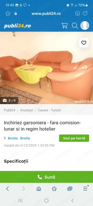Închiriez GARSONIERA  ultracentral ,,fără comision în regim hotelier și lunar - imagine 2