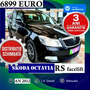Skoda Octavia RS - Facelift, Garantie 3 ani,  Distributie schimbata, Navigatie