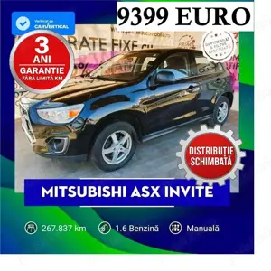 Mitsubishi ASX Invite  Distributie schimbata Revizie efectuata Unic Proprietar CIV EMIS