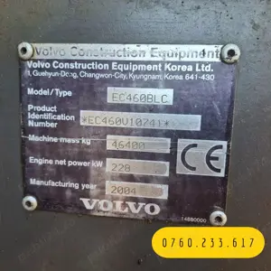 Vand excavator pe șine Volvo EC460 din 2004 - imagine 5