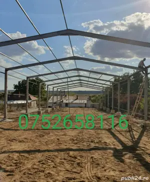 vând hală metalică de pe stoc la preț de producător 