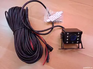 Camera Video Auto Marsarier Profesionala, 8 LED-uri IR, Unghi 170 , WaterProof si VandalProof IP67 - imagine 4