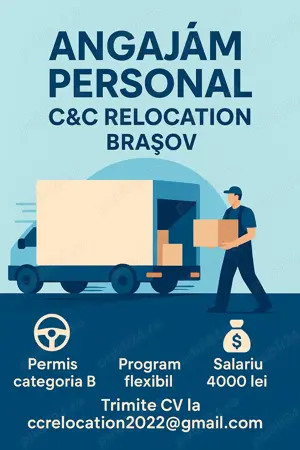 C&C Relocation angajează personal în Brașov!